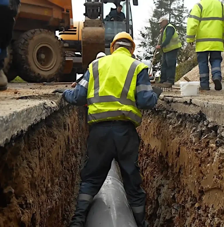 Underground utility work